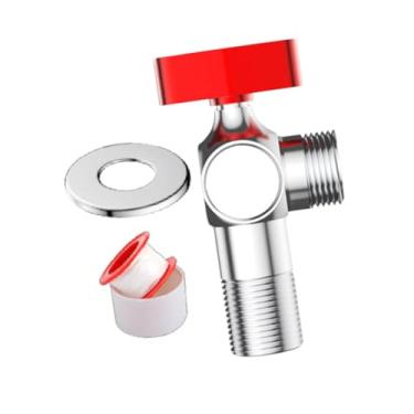 Imagem de Generic Válvula de ângulo para de banheiro, acessórios, válvula de água, acessórios, conexão de vaso sanitário, regulador de pressão de água para, Vermelho