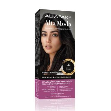 Imagem de Tintura Creme Altamoda Alfaparf Castanho 4 Kit - Alta Moda