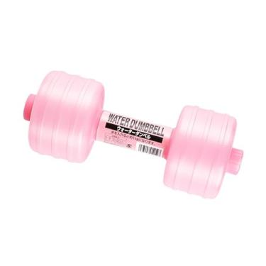 Imagem de Colaxi Halteres recarregáveis ​​com água, peso ajustável, capacidade de 1 kg para uso interno, multifuncional, 26x10 cm, equipamento de exercício à prova de, Rosa