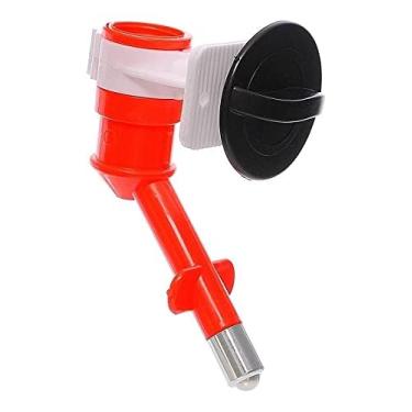 Imagem de Bebedouro Para Cães E Gatos Ajustável Com Suporte de Garrafa (Laranja)