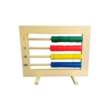 Imagem de Brinquedos Educativos - Ábaco Fechado 40 Contas Coloridas - SONHO DE C