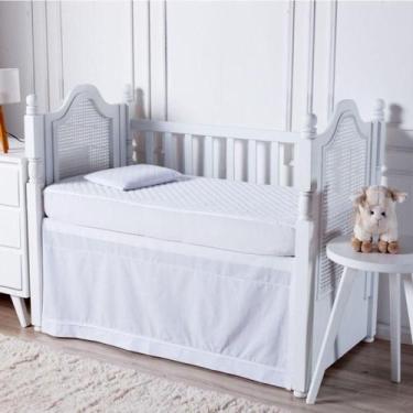 Imagem de Protetor Colchão Berço Impermeável Matelado 01 Peça - Branco - ENXOVAI