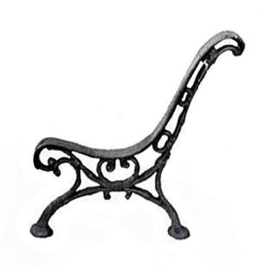 Imagem de Par Pé de Banco Praça Jardim Decoração Caracú Ferro Fundido - LASSANE