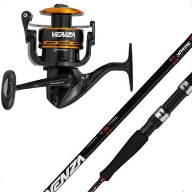 Imagem de Molinete Venza 4000 6Rol. Marine + Vara Venza 1,83m 15-30lbs - Marine 