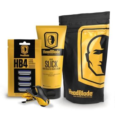 Imagem de Kit inicial de barbear HeadBlade MOTO com HeadSlick 240 ml