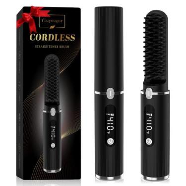 Imagem de Alisador de barba Viuyougor LCD portátil sem fio para homens