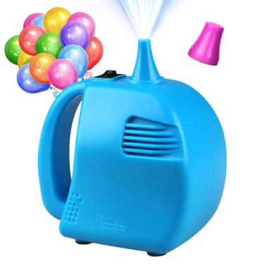 Imagem de Borosino Bomba de balão elétrica, soprador de ar portátil para balões redondos e de alumínio, inflador de balão para decoração de festa de casamento, celebração de negócios