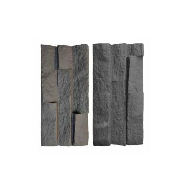 Imagem de Revestimento de Parede Pedra Ferro Leve 3d Decorativa 120cm X 60cm X 9cm Grafite