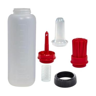 Imagem de Farberware Conjunto de regar com sabor de garrafa de espremer para churrasco - Sabor e sem bagunça para cozinhar dentro e ao ar livre, marcações para medir, pode ser lavado na lava-louças