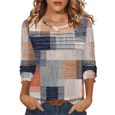 Imagem de Camisas xadrez femininas de manga comprida LOMON 2025