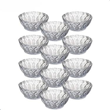 Imagem de Conjunto de Tigelas de Vidro para Sobremesa - Petisqueira para Mousse, Açaí e Festas - Design Cristalino e Elegante