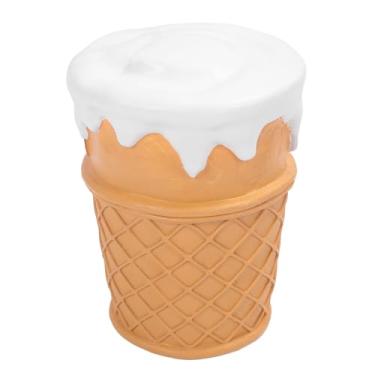 Imagem de Luqeeg Pequeno Pufe, Trocador de Sapatos para Comida, Confortável Divertido Fofo Versátil Decoração para Casa Descanso para Sorvete Cadeira Redonda com Apoio Os Pés