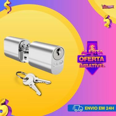 Imagem de Cilindro Longo para Fechadura Portão Buzios 90mm Stam - cromado