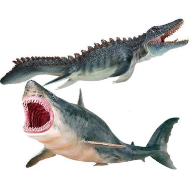 Imagem de Conjunto de brinquedos Gemini&Genius Mosasaurus e Megalodon Water Dino