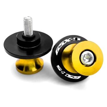 Imagem de BYYINGSUS Parafusos de suporte deslizante de carretel de braço oscilante M8 para motocicleta compatíveis com GSX-S750 GSX-S1000 GSX-S1000GT GSX-S950 GSXS 750 1000 2011-2023 2024 (dourado)