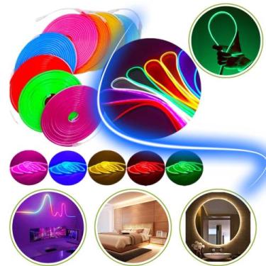 Imagem de 5m Mangueira Fita Led Neon Flexível Alto Brilho Varias Cores - Generic