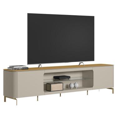 Imagem de Rack Bancada Para TV 85 Pol 239cm Martan Tauari/Off Flex L06 - Mpozenato