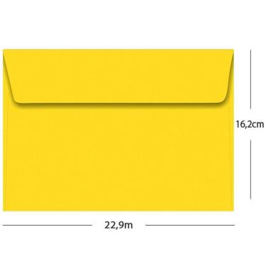 Imagem de Envelope Convite 16,2Cmx22,9Cm 80G Color Plus Amarelo