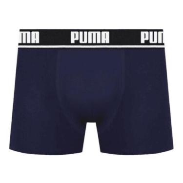 Imagem de Cueca Puma Boxer Cotton Adulto Elástco 35MM, Marinho, G
