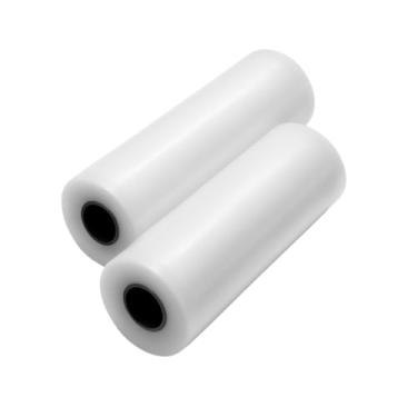 Imagem de Rolo Bobina de Saco a Vácuo para Alimentos 25cm x 5m Conservação de Alimentos Frescos e Secos Embalagem para embalar vácuo para seladora Bolsa alimento vácuo Saco plástico a vácuo seladora