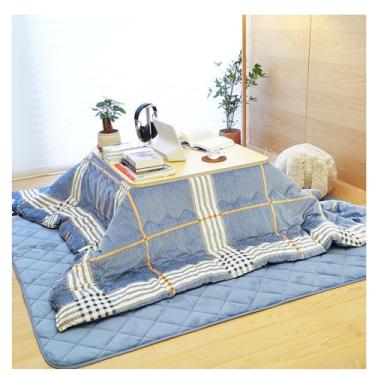 Imagem de Mesa dobrável simples mesa de aquecimento multifuncional mesa de centro para sala de estar, fácil de usar, segura e durável, bom efeito de aquecimento (cor: azul, tamanho: 75 * 75 * 37 cm)