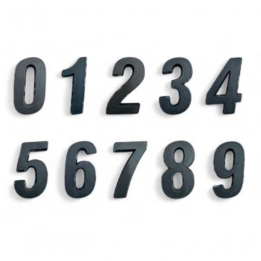 Imagem de Número Residencial Preto 3d Porta Parede Casa Prédio Empresa 5