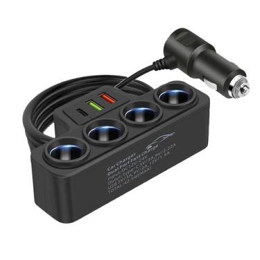 Imagem de Divisor de isqueiro, carregador de carro, carregador rápido PD - Baide