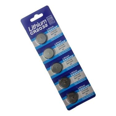 Imagem de Bateria De Lítio Cr2032 3v Cartela Com Unidades Portao Carro Balança C