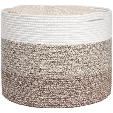 Imagem de Cesto de Ropa Goodpick Grande de Algodón Trenzado 40x40x35 cm