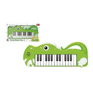 Imagem de Teclado Infantil Musical Dino - Braskit