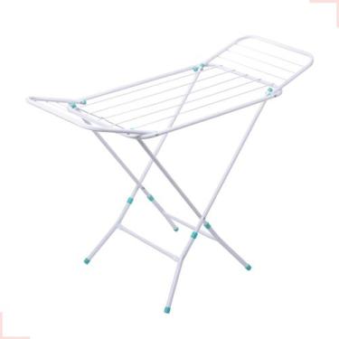 Imagem de Varal Roupas De Chão Dobrável Com Abas Retrátil Reforçado - Pet Útil, 
