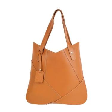 Imagem de Bolsa Feminina de Couro Legítimo Ombro Grande Modelo Maria Elegante