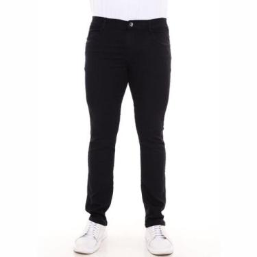 Imagem de Calça Jeans Masculina Preta Casual Com Estilo Tradicional - Ss Jeans, 