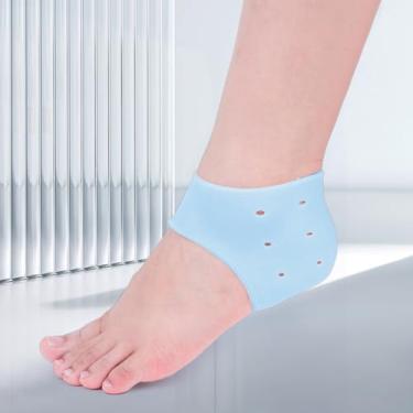 Imagem de 1 par de protetores de salto macios: bojos de calcanhar ideais para homens e mulheres para fornecer suporte ao calcanhar