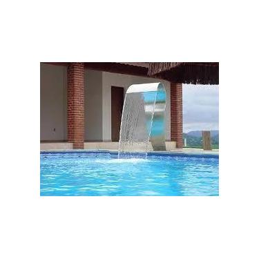 Imagem de Cascata Para Piscina Inox High Tech Naja Grande 105cm - Shop das Casca