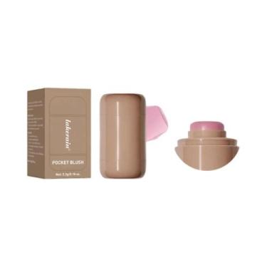 Imagem de Batom Hidratante Multiuso Rosa De Longa Duração Para Lábios E Bochecha