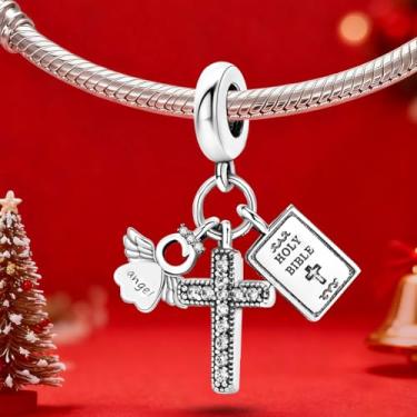 Imagem de 1 peça prata elegante pés redondos berloque contas adequadas para mulheres, faça você mesmo e roupa diária combinando joias decoração presente para mamãe, 6.64*22.68mm, Prata, Sem Pedra Preciosa