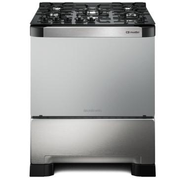 Imagem de Fogão Mueller 5 Bocas Decorato Vetro Inox Com Mesa De Vidro Inox Bivolt