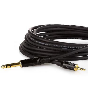 Imagem de Cabo P2 Estereo Para P10 Estereo Profissional - 15 Metros