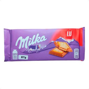 Imagem de Chocolate ao leite com biscoito Milka Lu Importado