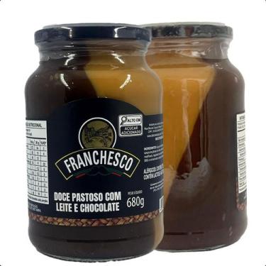 Imagem de Doce Leite Mineiro Com Chocolate de Colher Tradicional 680g Franchesco