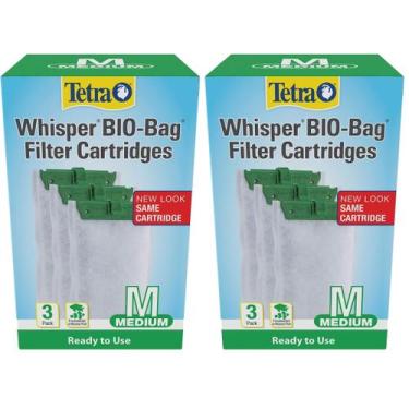 Imagem de Filtro de aquário Tetra Whisper Bio-Bag Medium, pacote com 2
