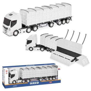 Imagem de Caminhão Infantil Réplica Modelo Iveco Hi-way Graneleiro 53 Cm Com Rod