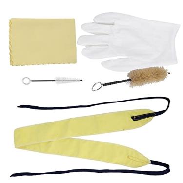 Imagem de RiToEasysports Kit de Cuidados de Manutenção de Trompete Conjunto Prático de Escovas de Limpeza de para Instrumento Musical para Tocadores de Trompete Algodão/Mane/Flannelette