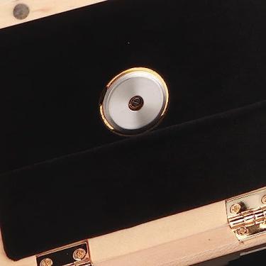 Imagem de ZJchao Estojo de Palheta para Saxofone Alto, Estojo de Saxofone Alto Madeira 5 Palhetas Segurando Caixa de Armazenamento de para Com Higrômetro Clarinete Sólido (Cor Madeira)