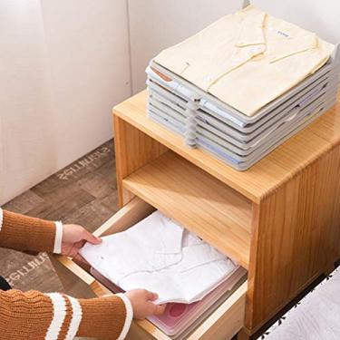 Imagem de AUNMAS Roupas Dobráveis ​​tábua, Roupas de T-shirt de Placa Dobrável de Design de Ringue de Pasta Rápida para Camisetas Suéteres Calças Crianças (branco)