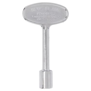 Imagem de YuGtcen Pacote com 1 chave universal de lareira, chave de válvula de gás de 7,6 cm para fogueira e lareira, substituição de chave de incêndio serve para válvula de esfera giratória de 0,6 cm e 5/40.6