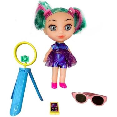 Imagem de Boneca Vicky Blogueira com Acessórios, Brinquedo Infantil para Meninas