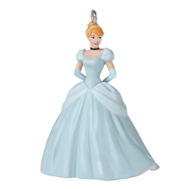 Imagem de Hallmark Keepsake Enfeite de Natal miniatura de 3,25 cm 2022, Disney Cinderella Uma Beleza em Azul, Mini