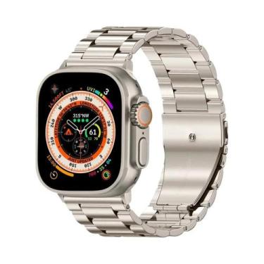 Imagem de Pulseira De Aço Inoxidável Para Apple Watch De 49mm 45mm 44mm 41mm 40m